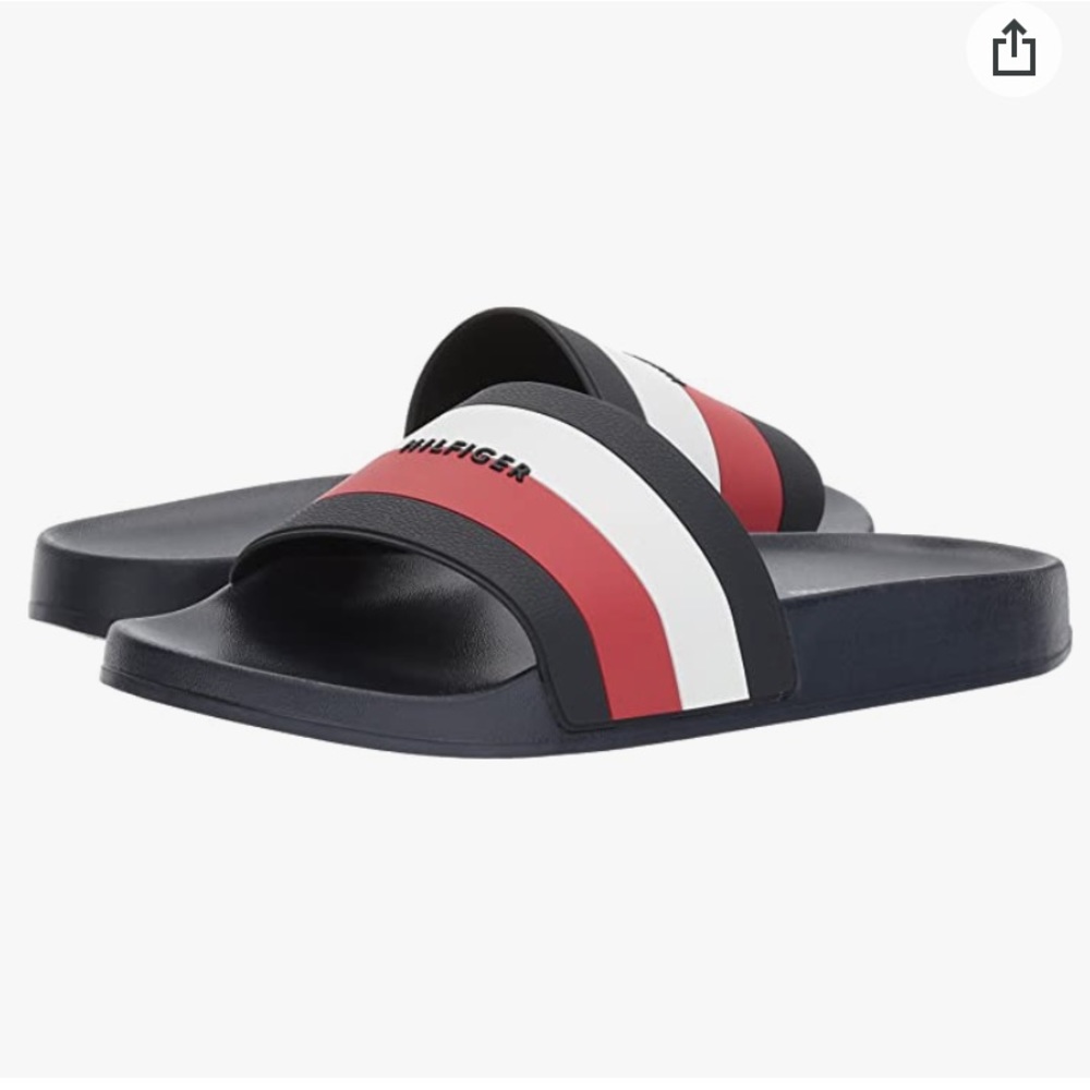 Nearly New Tommy Hilfiger Women's Dria Slide Sandal sz 6 with box